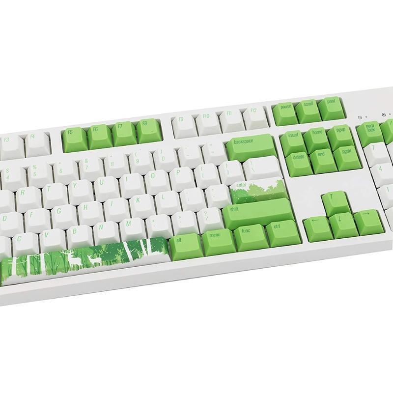 PBT 110Keys Full Set OEM Profile Keycap Dye Subbed Keys for Cherry MX Switches