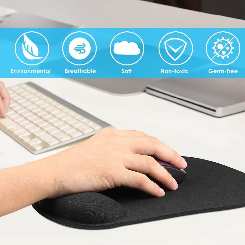 Thicken Ergonomic Comfortable SBR Wrist Support Mouse Pad Wrist Rest Mice Mat