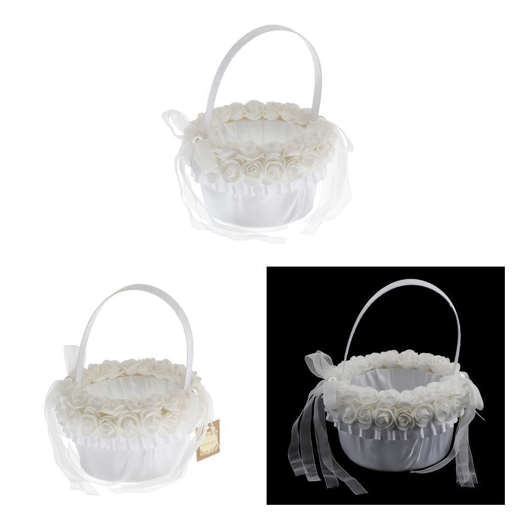 2pcs Classic Flower Girl  Beading Engagement  Party w/ Handle