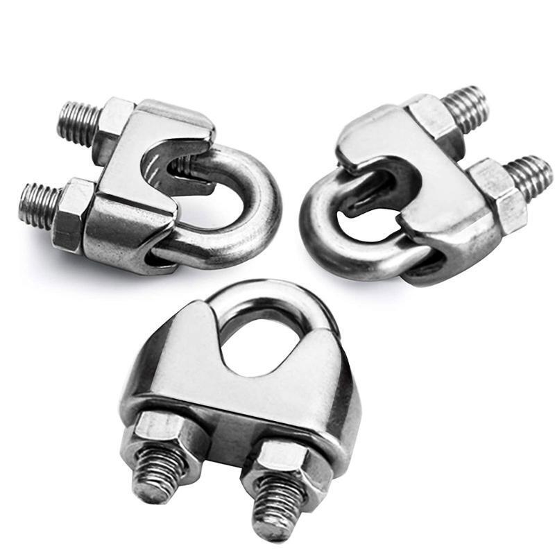 Stainless Steel European Style Hook & Hook M6 Turnbuckles Adjustable Wire Rope