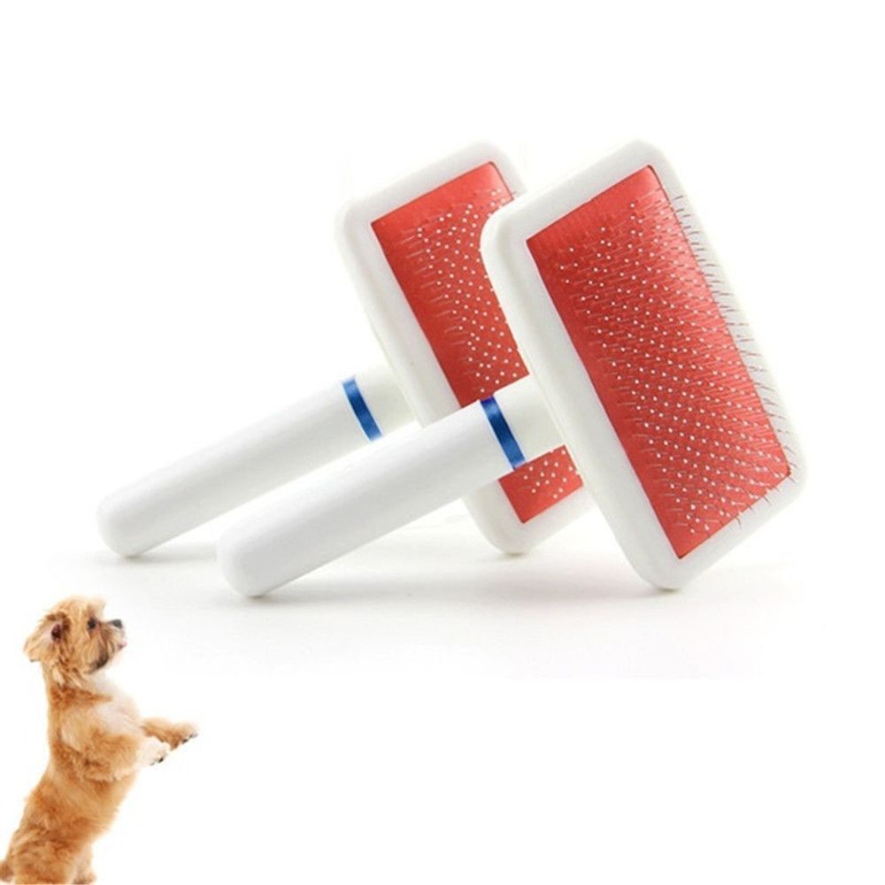 Plastic Fur Cleaner Pet Cleaning Comb Dog Massage Bath Brush Cat Hair Grooming