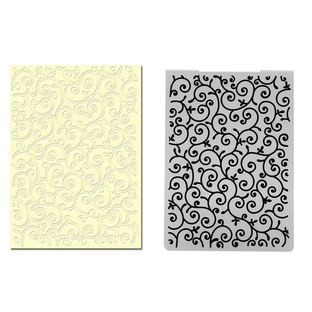 1pc Flower Vine Plastic Embossing Folder Template For Scrapbooking DIY