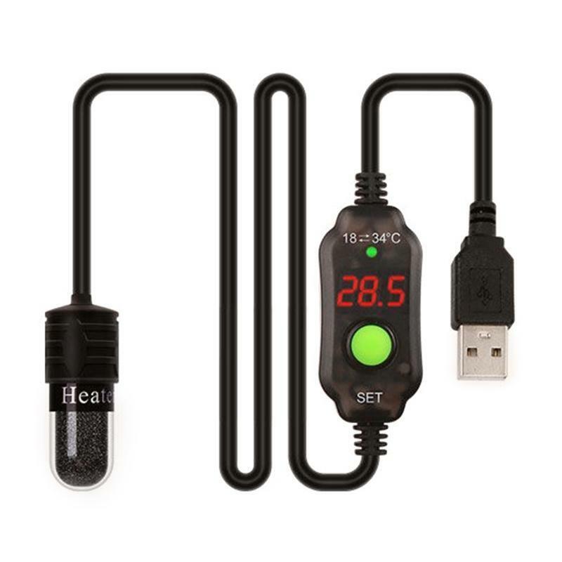 Small Aquarium Submersible Heater Aquatic Reptile Heaters for Horned Frogs