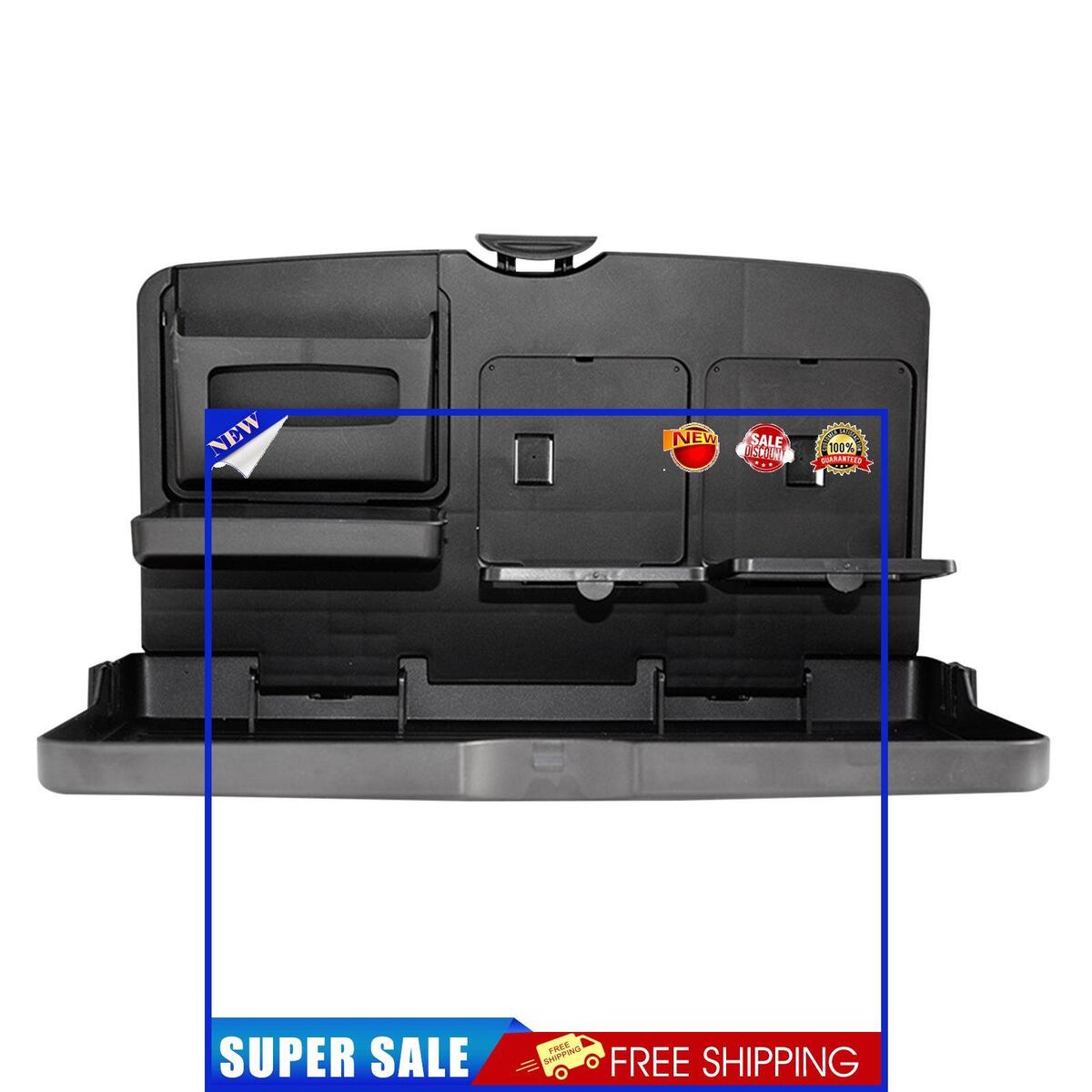 Car Food Seat Back Tray - Vehicle Organizer for Meals Tray with Cup Holder