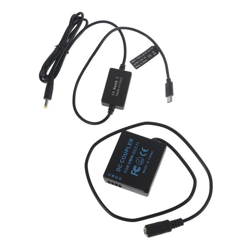 AC8 DMW-BLG10 BLE9 DCC11 DC Coupler PD Adapter USB Type-C Cable for Lumix