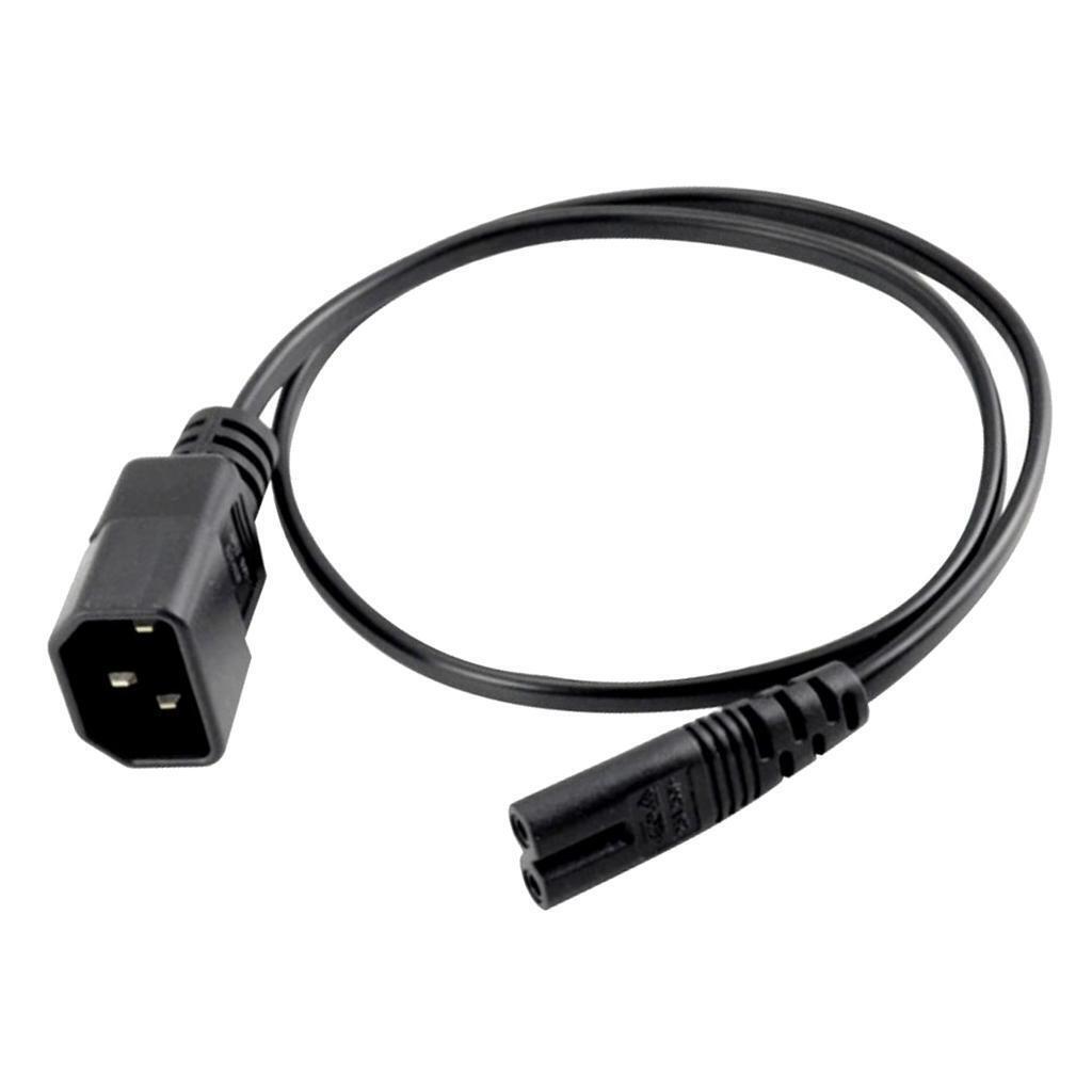 9.25 inch IEC 320 C14 to C7 F/M Computer AC Power Adapter Extension Cable