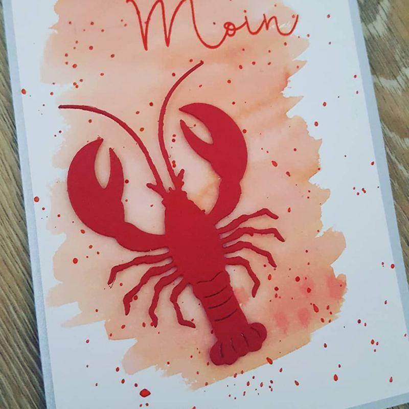 Lobster Metal Cutting Dies Stencil Scrapbooking DIY Album card Paper Embossing