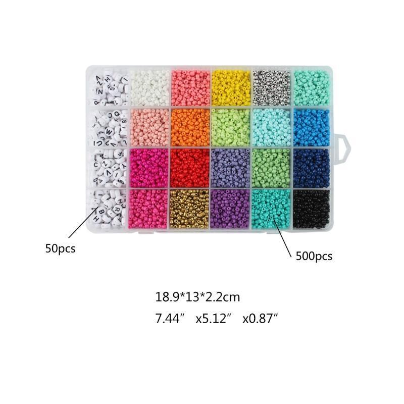 10200pcs Small Colorful Plastic Beads Mixed Pack for DIY Jewelry Accessories