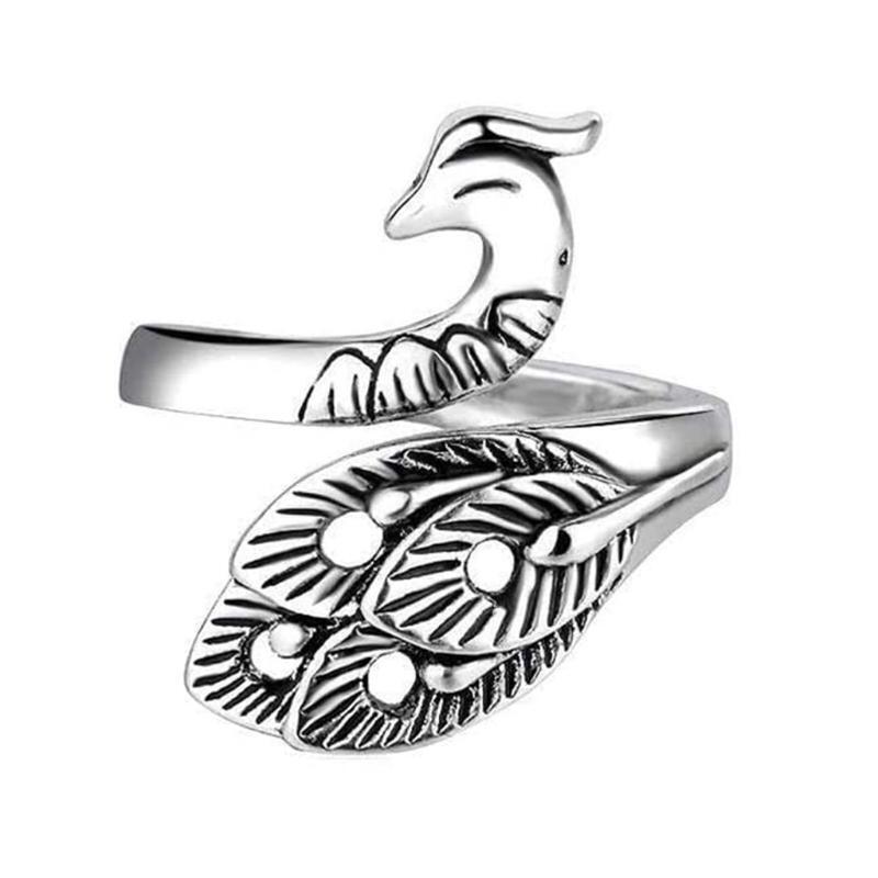 Adjustable Knitting Loop Ring, Crochet Loop Ring Knitting Accessories, Peacock O