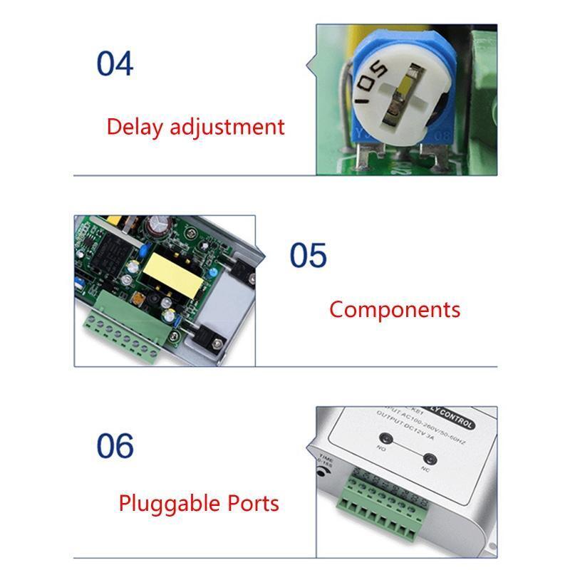DC12V 3A Power Supply Controller Door Access System Accessories for Door Access