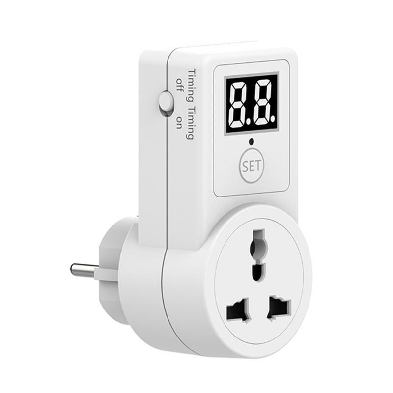 European Standard Timer Socket Functional LCD Digital Timer Socket EU Plug
