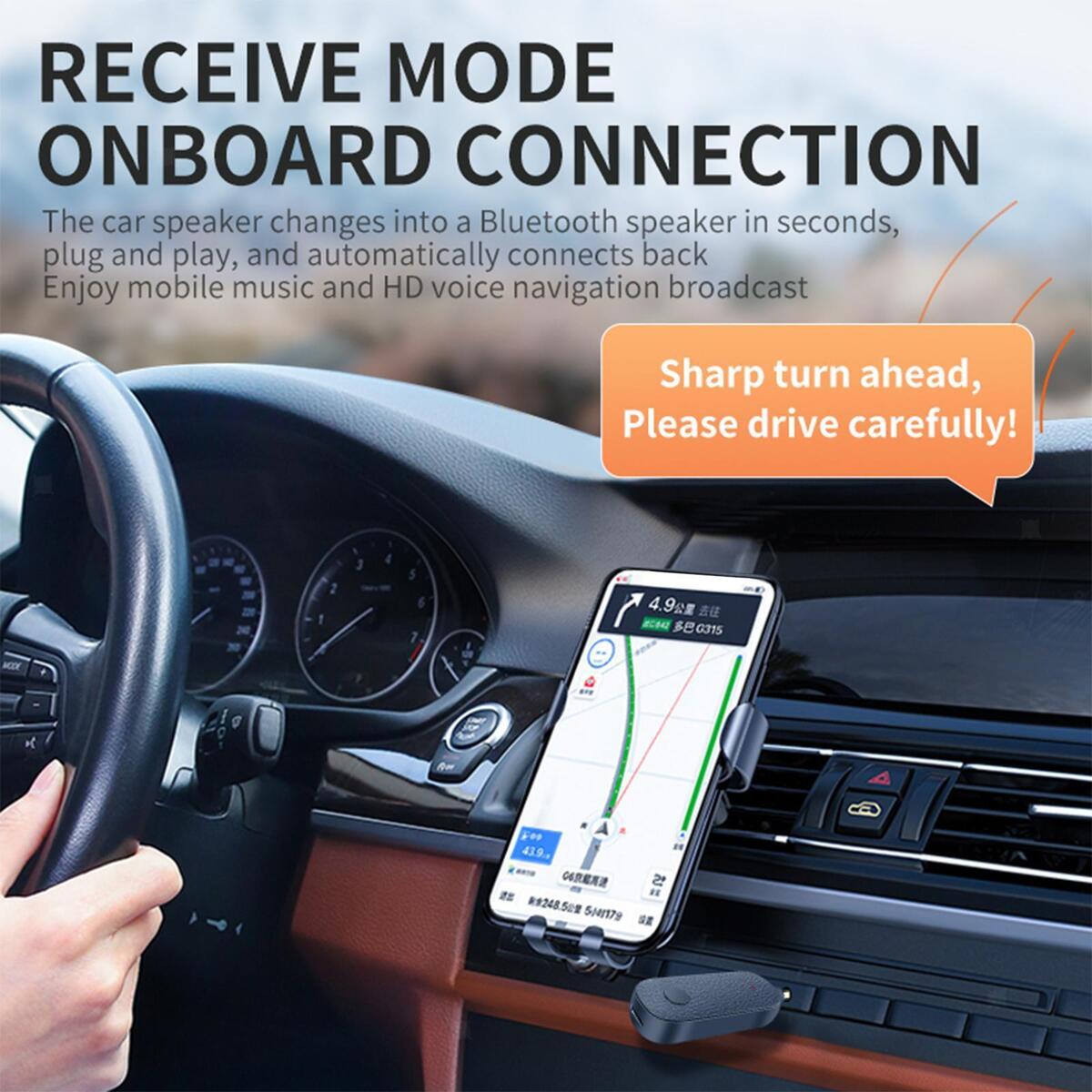 5.1 Transmitter Receiver for Car, Audio Transmitter Receiver Adapter, for Music