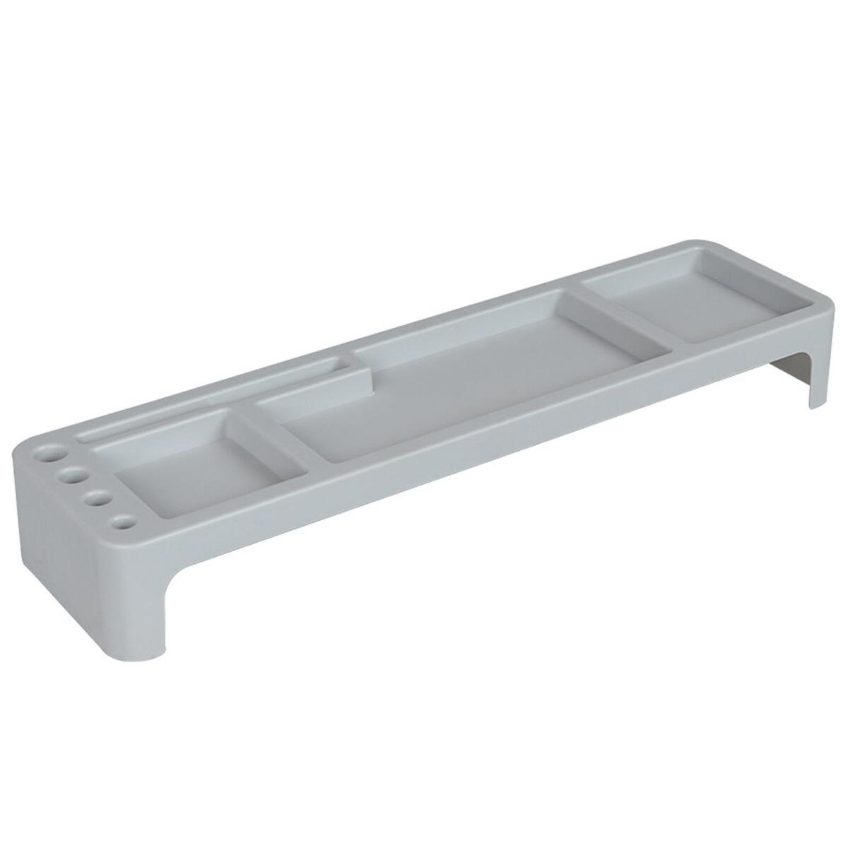 Desk Organizer Keyboard Commodity Shelf Holder for Office Accessories Gray