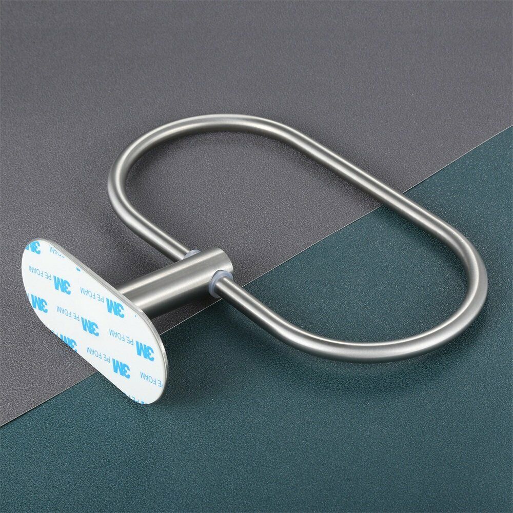 Bathroom Towel Ring Holder Self Adhesive Rack Hanger Home Hotel Stainless Steel