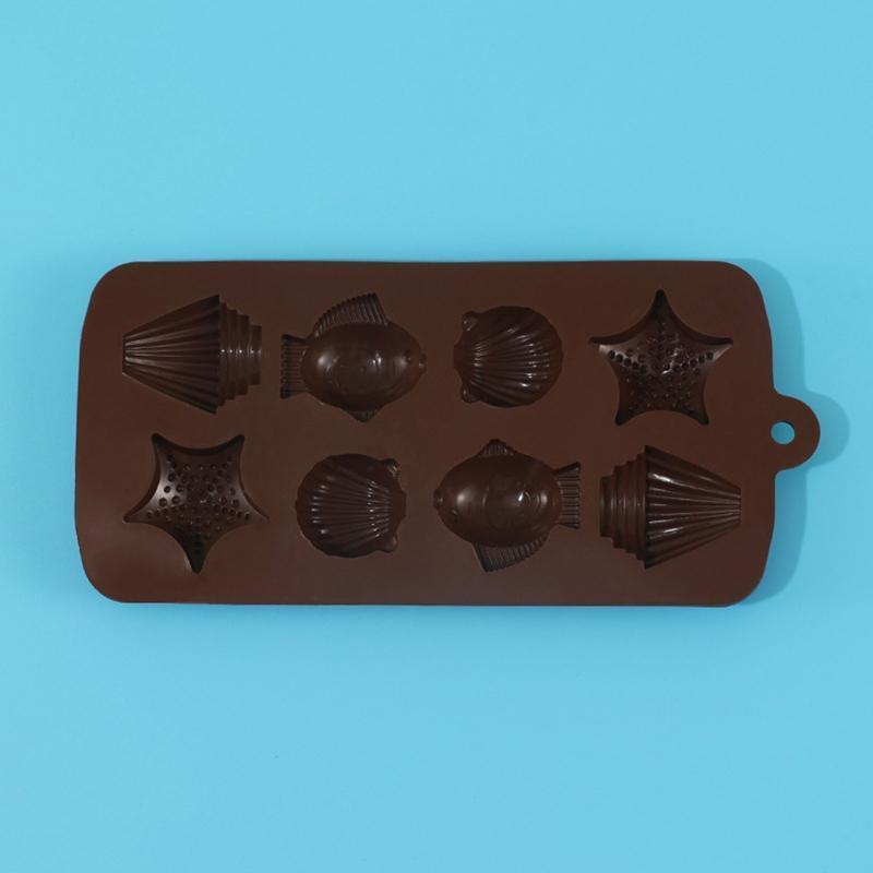 Marine Life Series Chocolate Moulds DIY Silicone Material Moulds Fondant Molds
