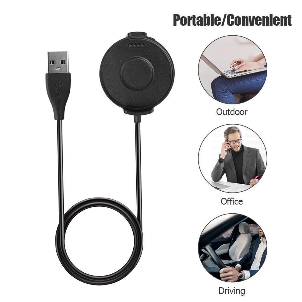 1m Magnetic USB Charging Cable Desktop Charger Dock Cradle for Ticwatch Pro