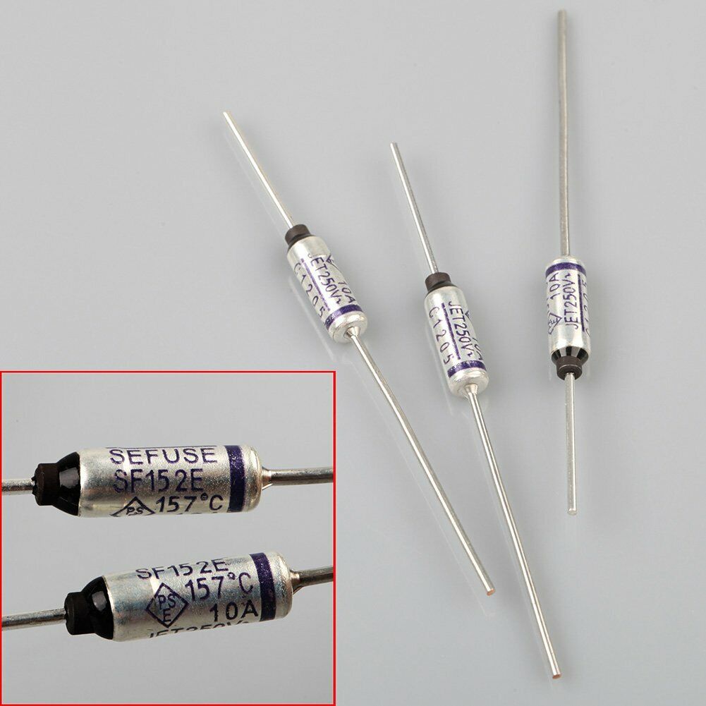 10 Pcs Cutoffs SF152E 157 °C 10A 250V Thermal Fuse  NEW