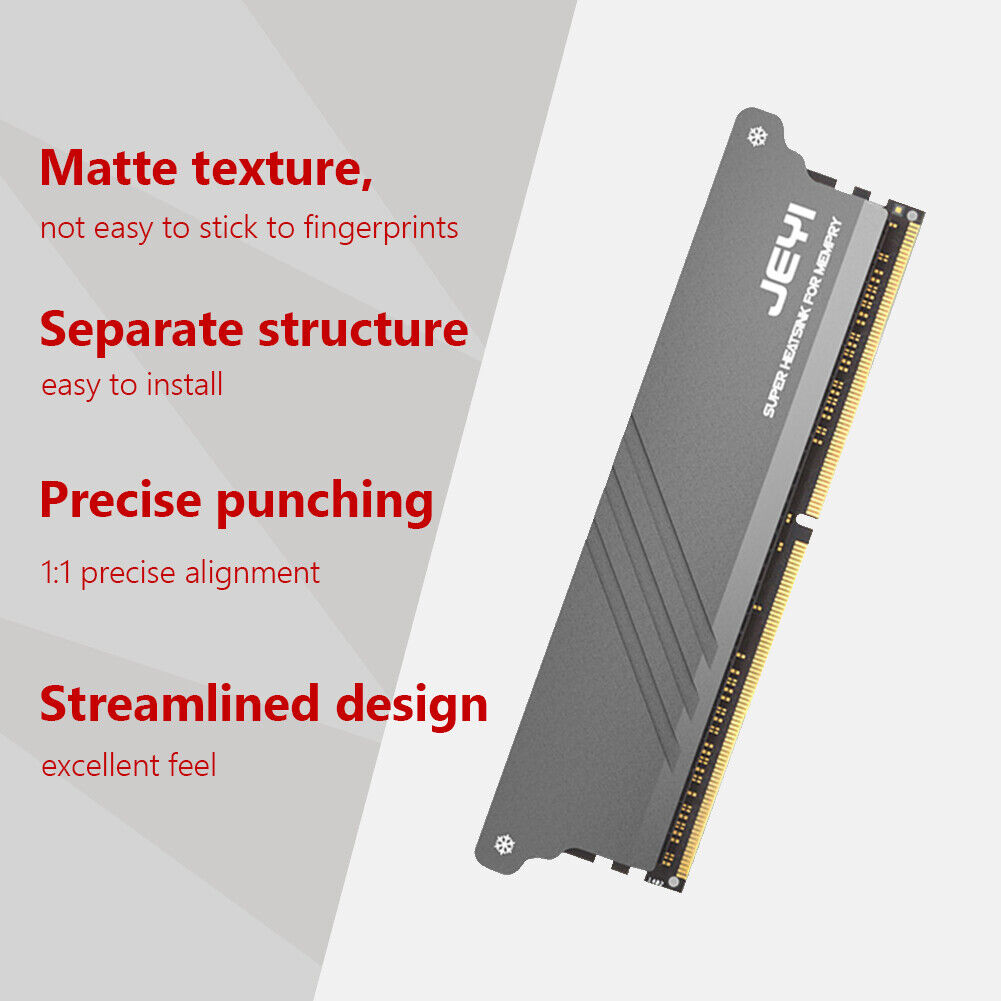 JEYI iMemory-1 RAM Heatsink Radiator Memory Cooler for DDR2 DDR3 DDR4 DDR5