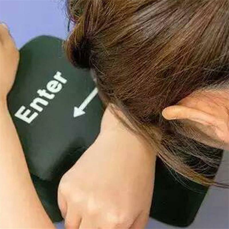 Big Enter Supersized Key USB Pillow Office Desktop Travel Nap For Anti Stress