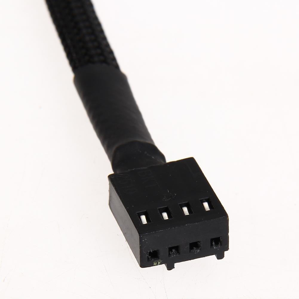 12in 5PCS 4 Pin PWM Connector Case Fan Extension Power Cable for Computer