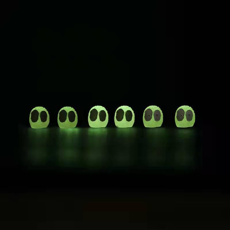 Mini Dust Balls Elf Glow in the Dark Micro Landscape Accessory Kit for Yard Lawn