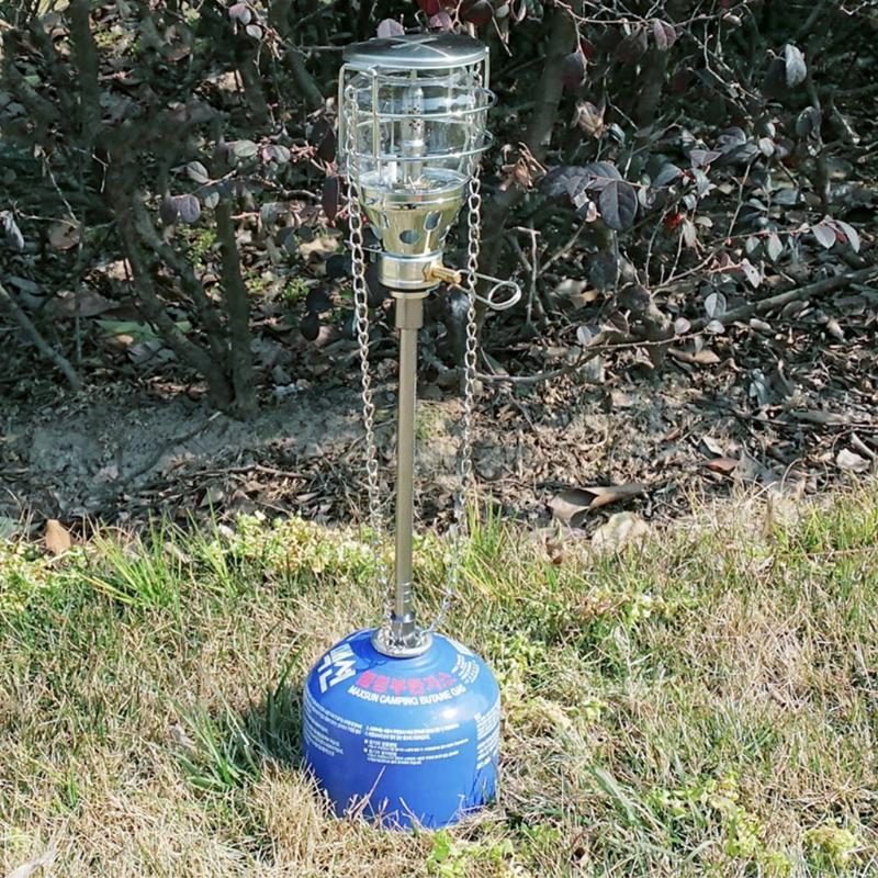 Gas Lantern Extension Tube Outdoor Camp Lamp Converter Rod Torch Extender Pole