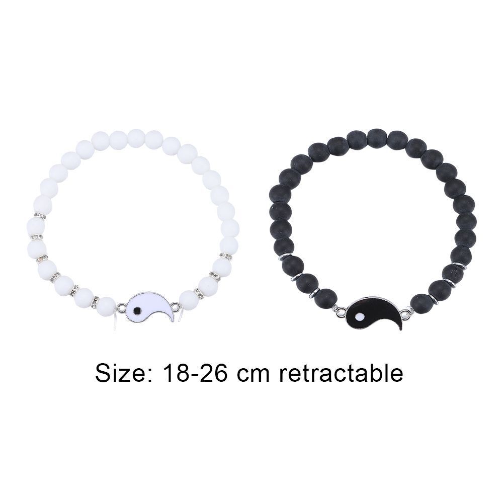 Gifts Jewelry Charms Fashion Best Friends Tai Chi Couple Bracelets Beaded