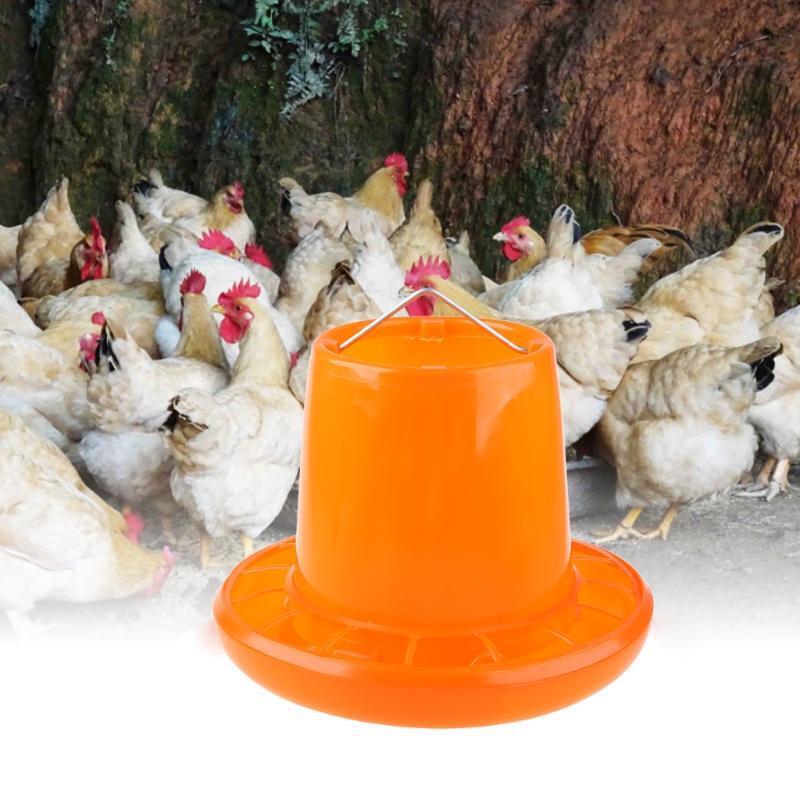 Chicken Feeder Plastic 3kg/6.6Lbs Gravity Fed Food Dispenser Easy to Refill