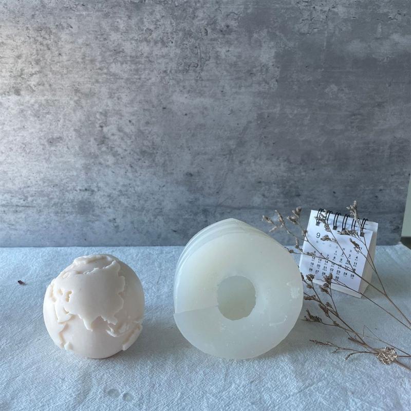 Silicone Soap Moulds Candle Mould Mousse Molds DIY Earth Shaped Baking Accessory