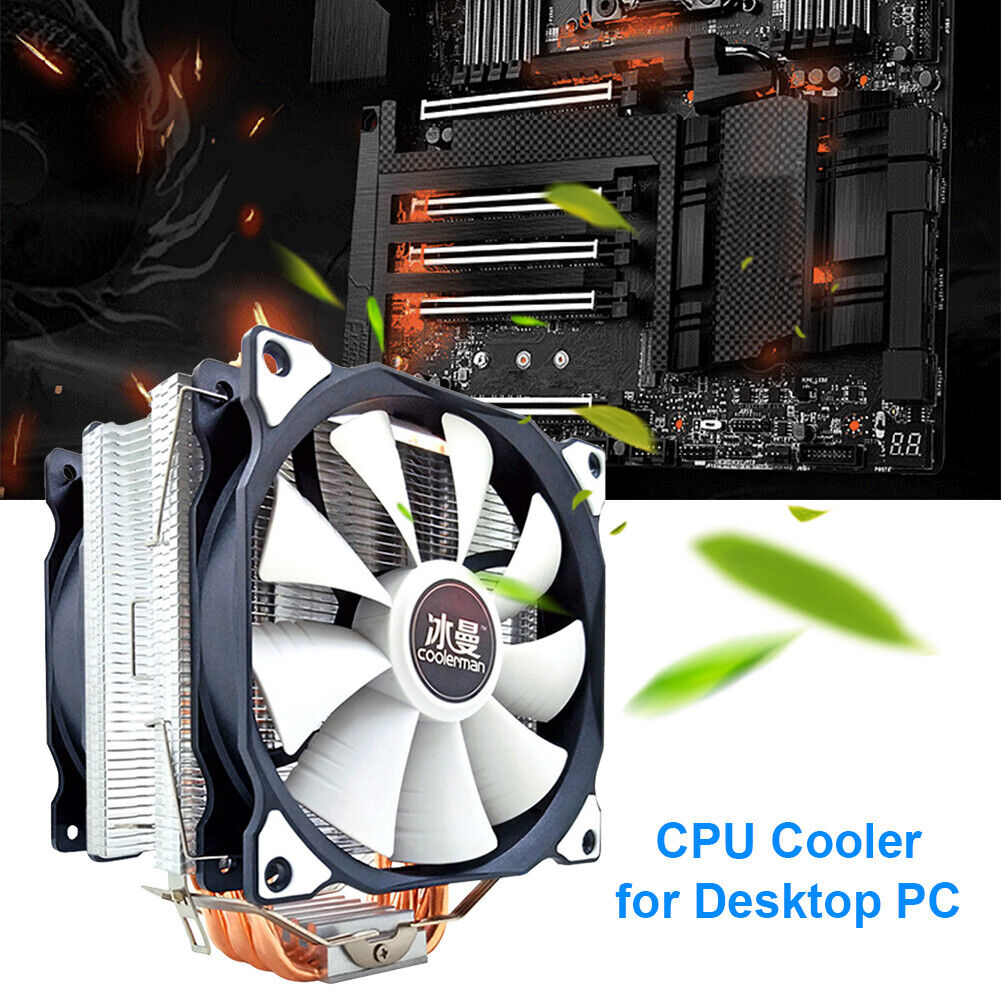 SNOWMAN MT6 12cm CPU Cooler Fan 6 Heat Pipes 4 Pin Heatsink (Dual Fan)