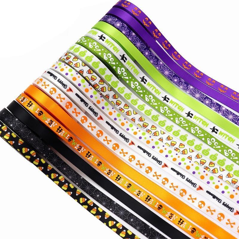 Grosgrain Ribbons Pumpkins Ribbon Hair Bow Clips Gift Bows Crafts DIY Sewing