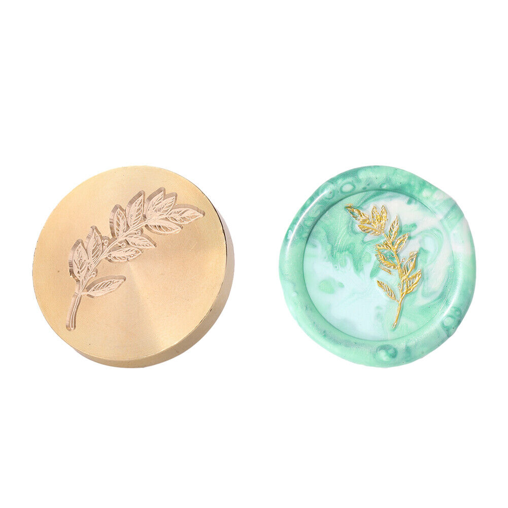 Plants Flower Wax Sealing Stamp Head Round Copper Stamps w/o Handle (ZR033)