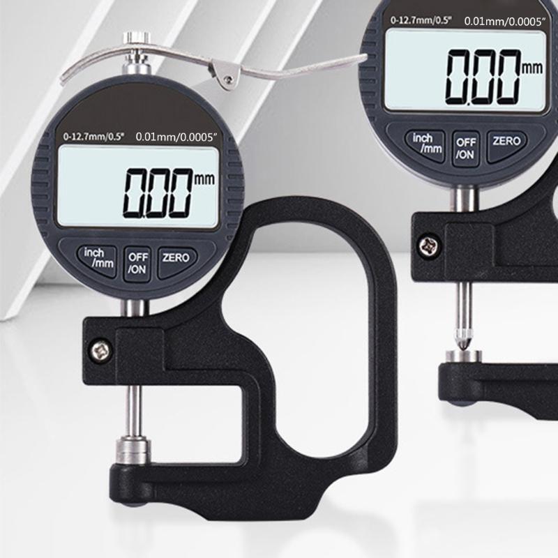 Digital Thickness Gauge LCD 0.5 inch/12.7mm, 0.00005"/0.01mm