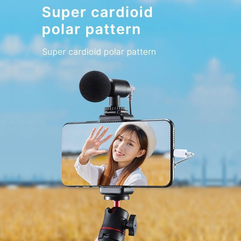 Universal Video Microphone Mini Super for Smartphone Camcorders Podcast Recordin