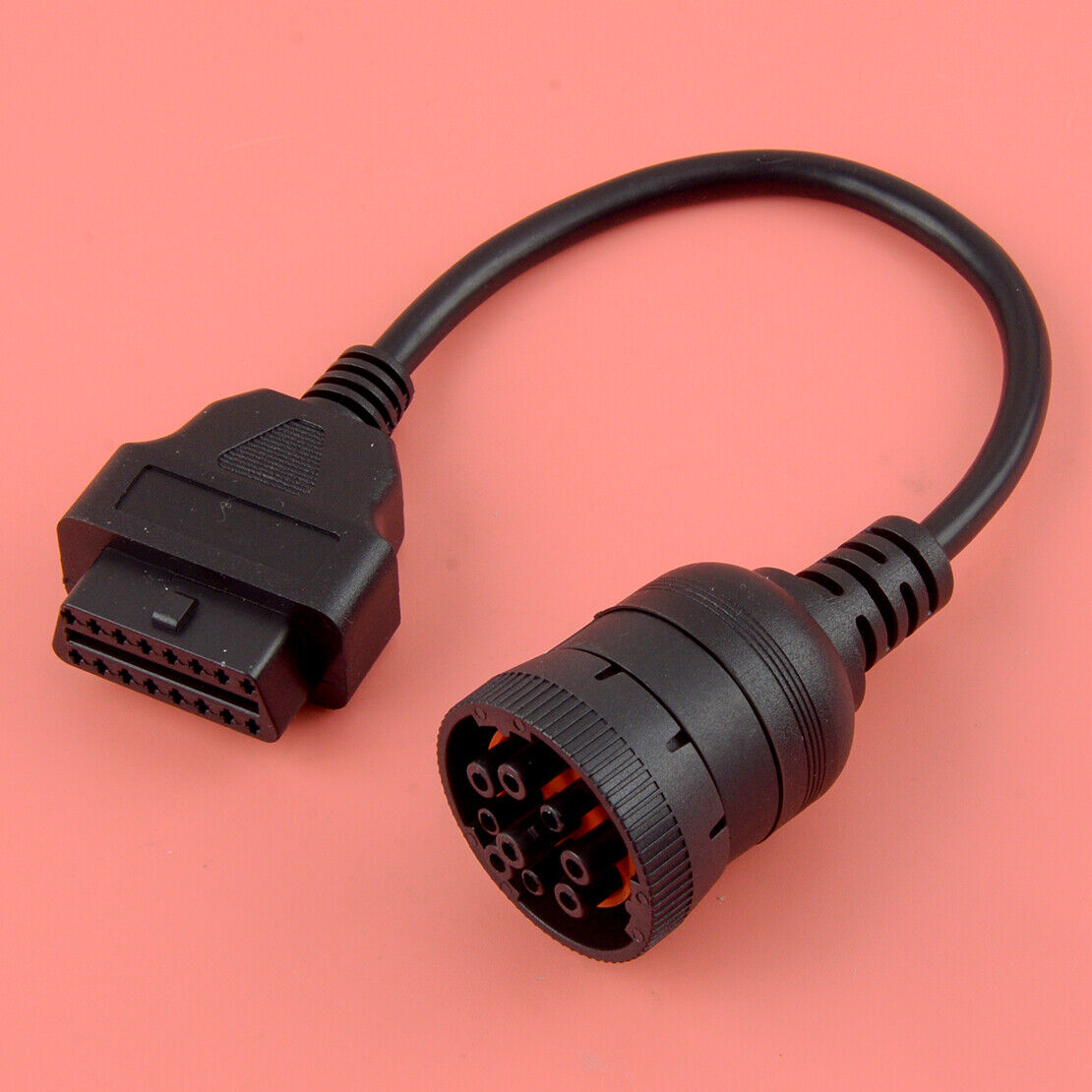 J1939 9Pin to OBD 16Pin Adapter Connector Socket Diagnostic Scanner Cable Acc