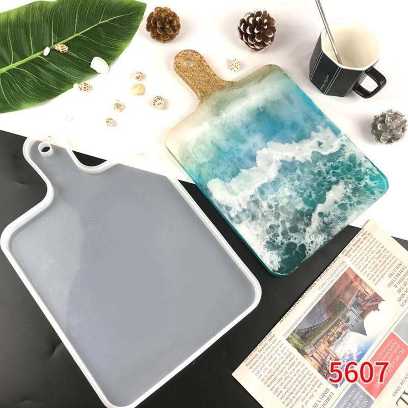 Best Gift for Family or Friends DIY Making Mold White Kits Square Handle Tray