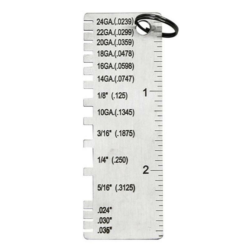 Stainless Steel Thickness Gauge Weld Inspection Ruler Welding Seam Gauge Caliper