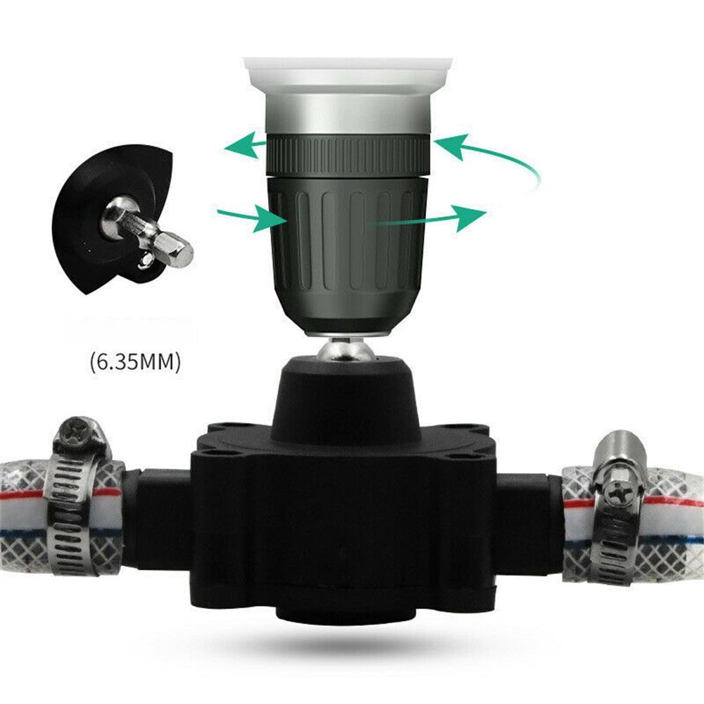 Self Priming Tools Pumps Electric Drill Powered Oil Fluid Transfer Water Pump