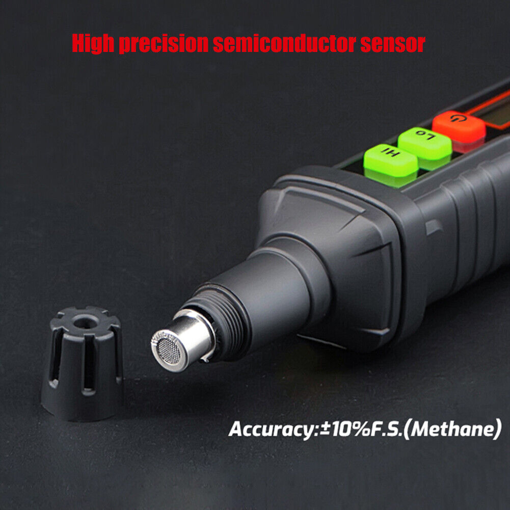 Portable Gas Detector Pen Leak Detector with Visible Audible Alarm Monitor