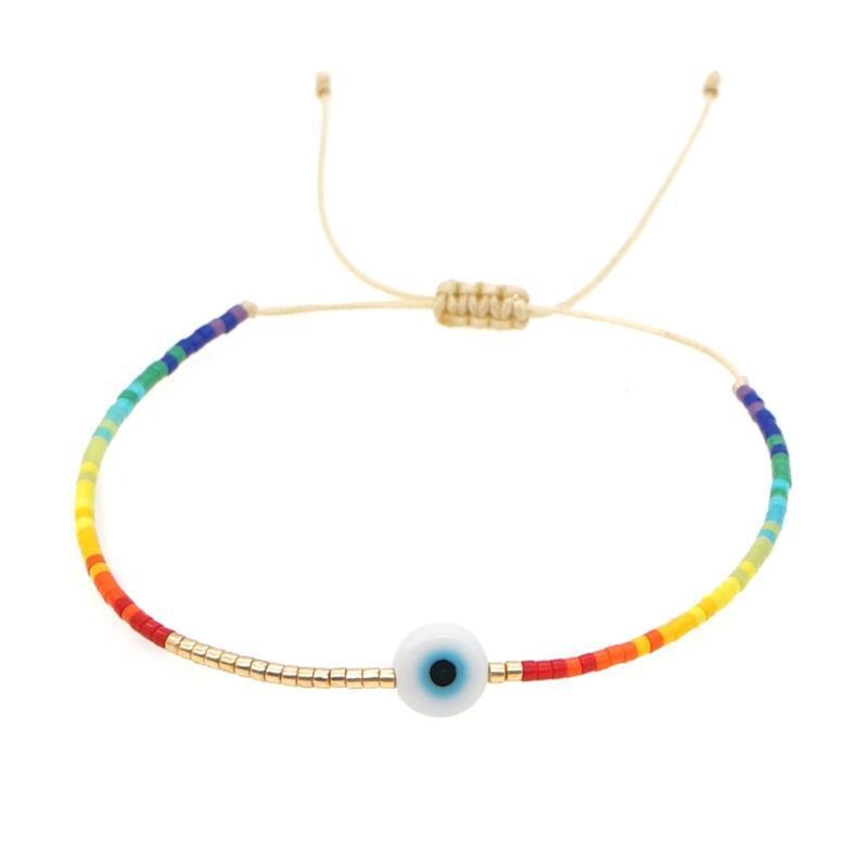 Turkish Evil Eye Bracelet Hawaii Beach Bracelet Jewelry Suitable for Ladies Girl