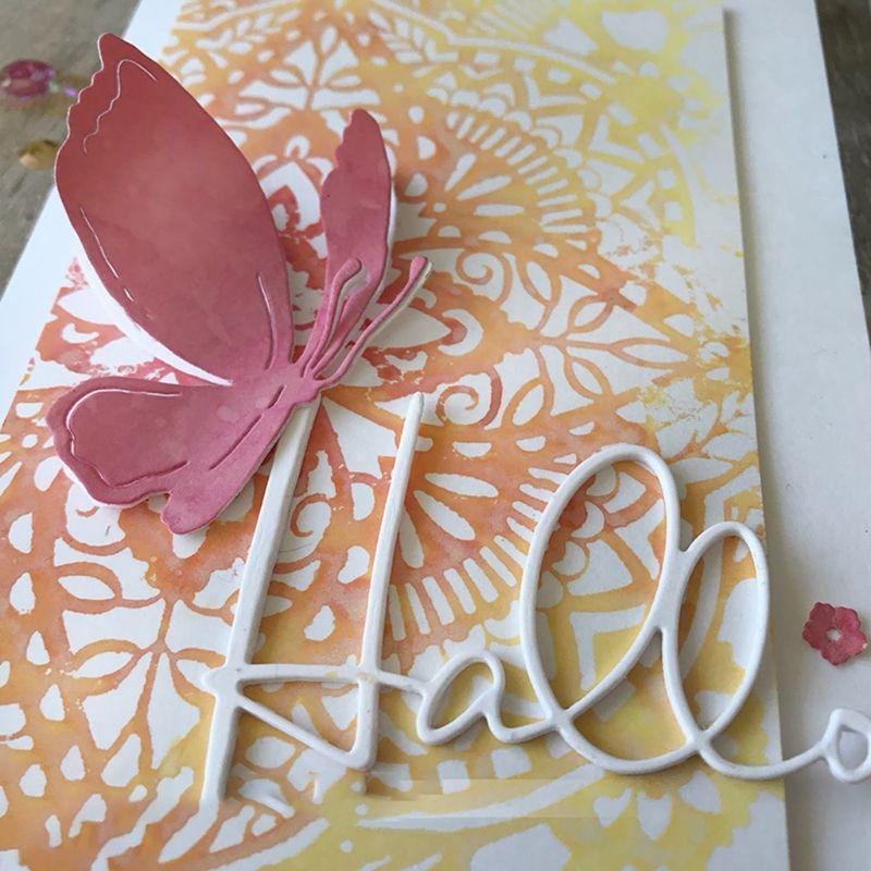 Hallo Metal Cutting Dies Stencil Scrapbooking DIY Album Stamp Paper Card Emboss