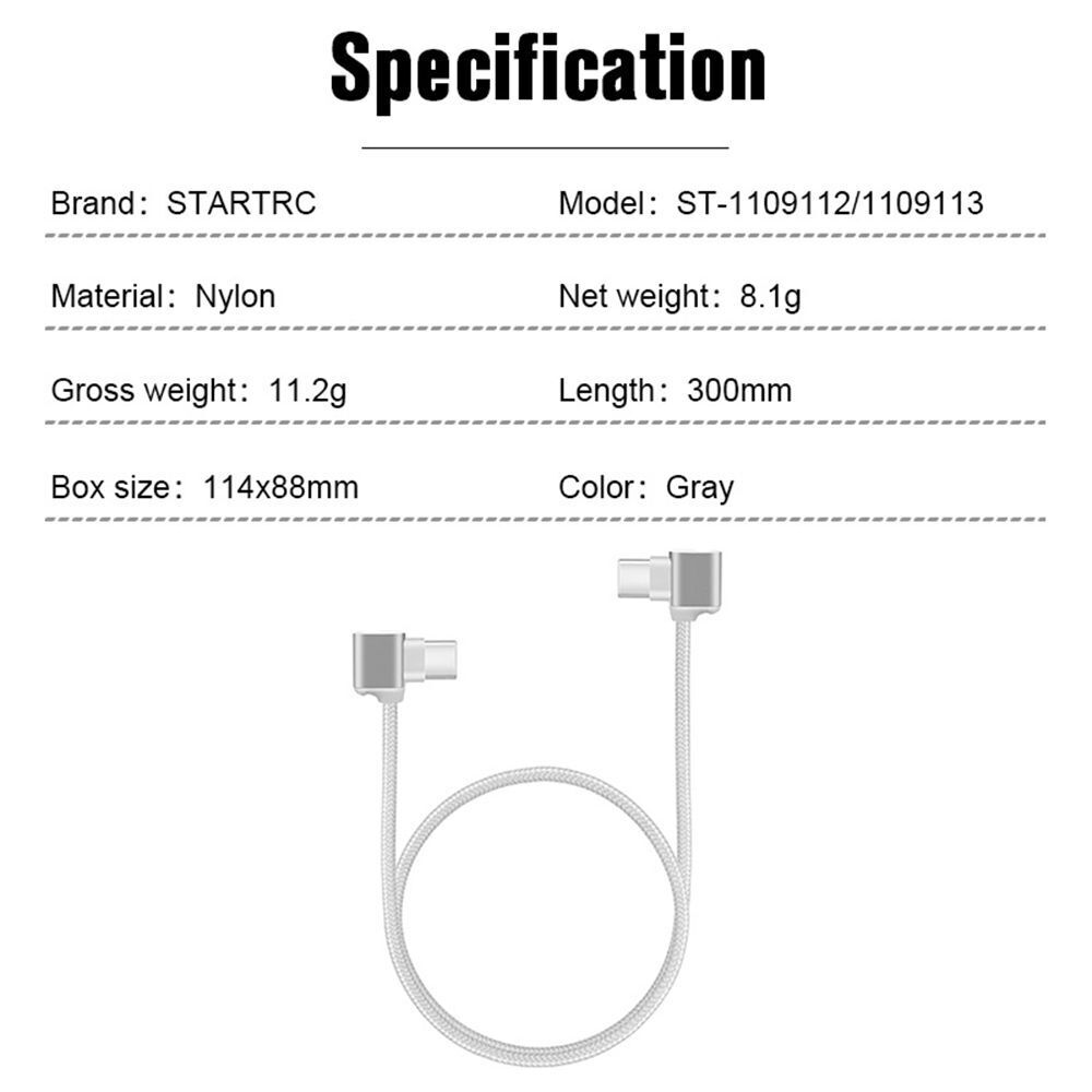 Control Data Cable Mobile Phone Tablet Cable RC For DJI Mini 3 PRO/2/Air 2/2S