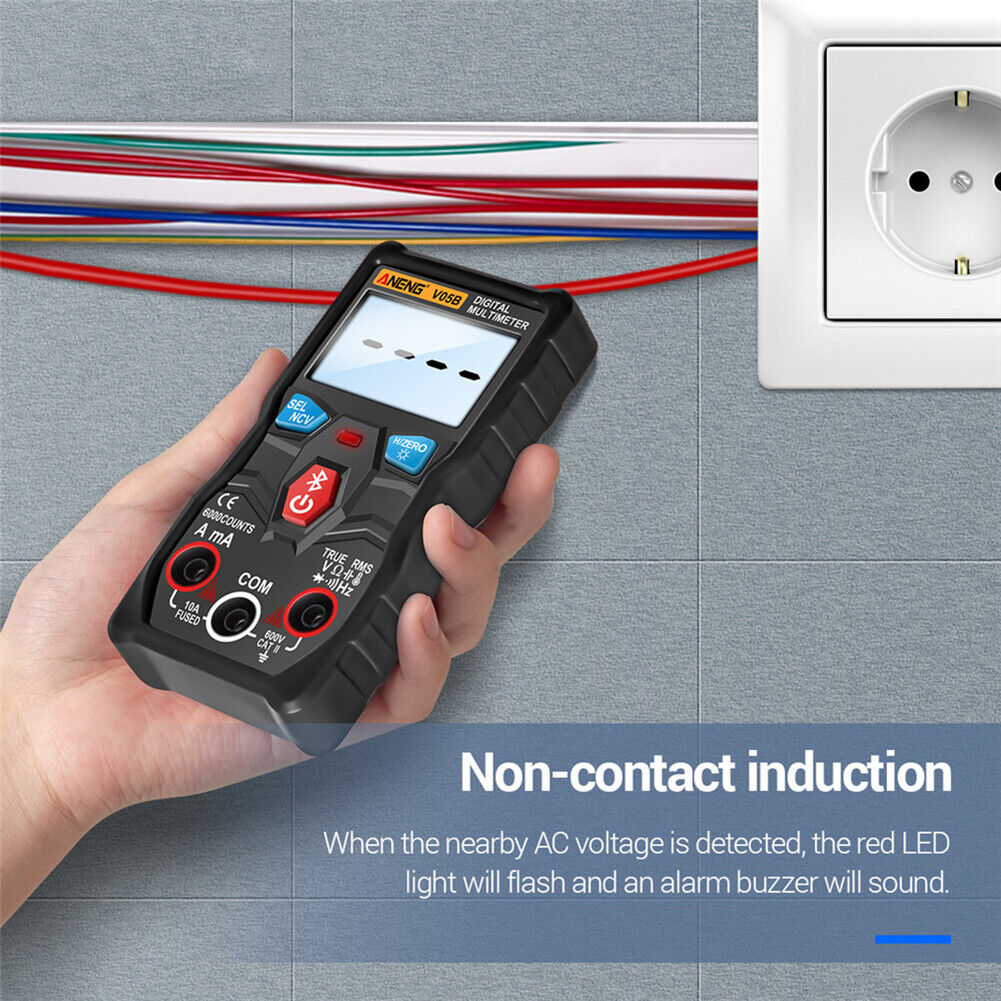 V05B Digital Bluetooth-compatible Multimeter True RMS Auto Range Voltage Me