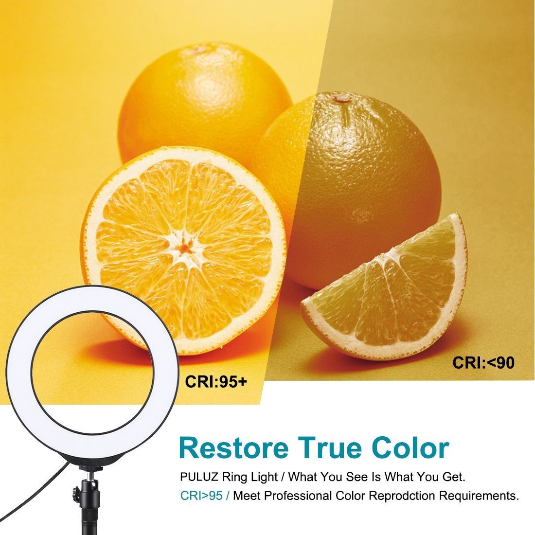 LED Selfie Ring Light Video Light RGBW Tripod Stand For YouTube Tik Tok