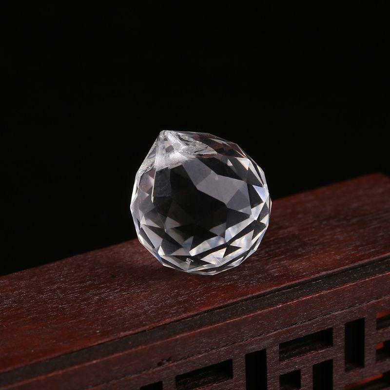 Clear Crystal Lamp Ball Hanging Prism Suncatcher Wedding Decor 20mm