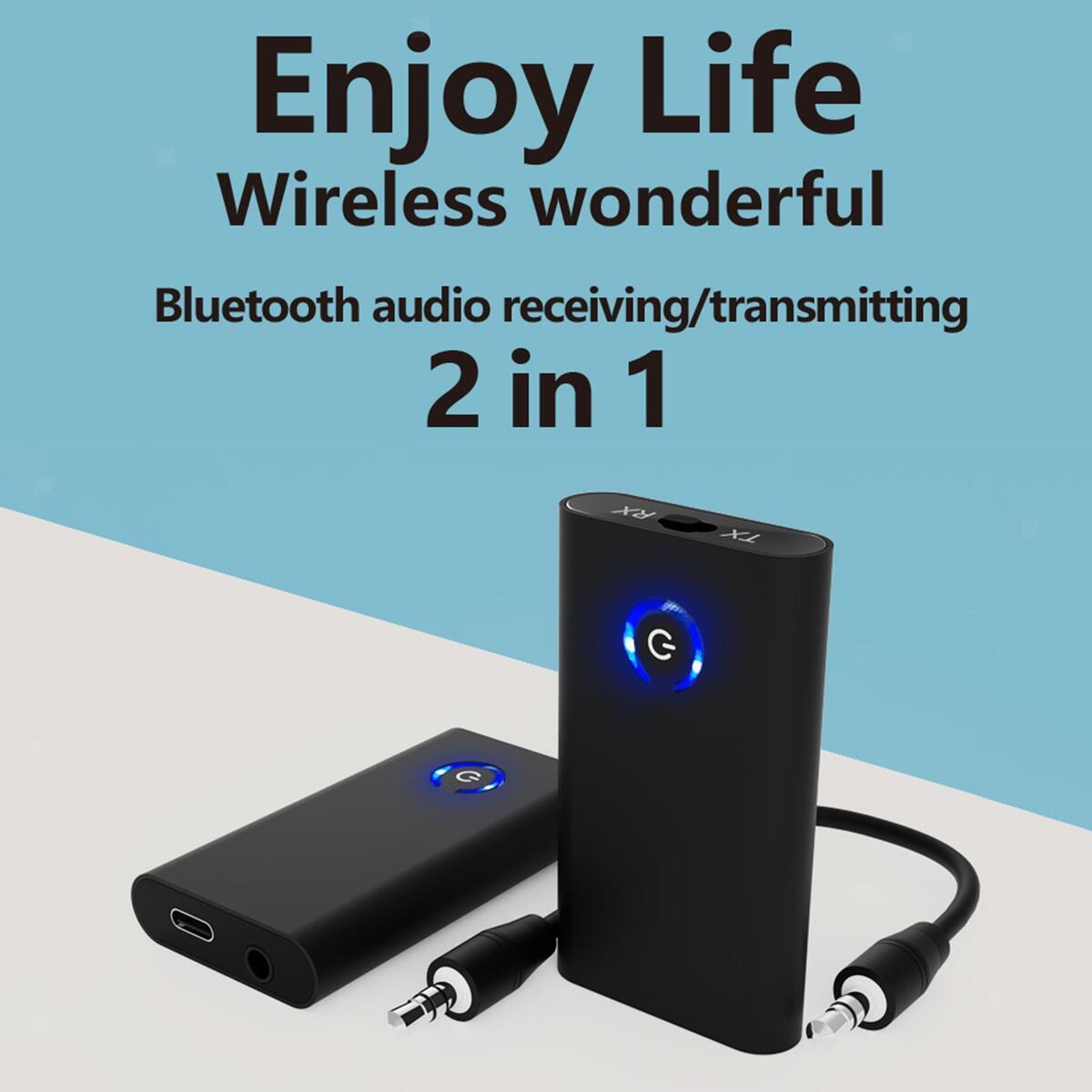 Portable 5.2 Transmitter Receiver USB Adapter Receiver for TV Speakers
