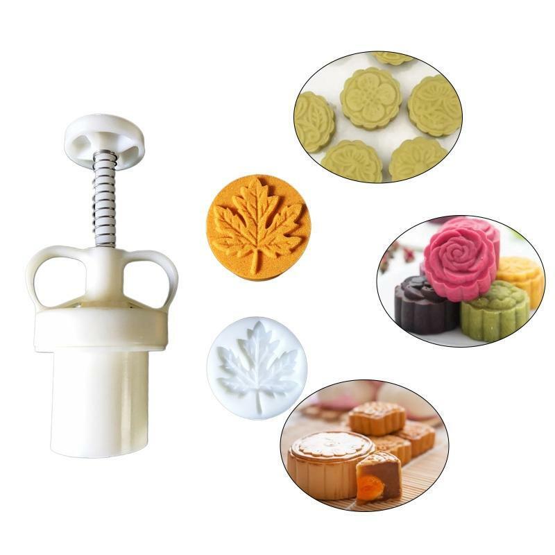 25g Maple Leaf Stamps Pastry Moon Cake Mold Thickness Adjustable Durable Baking
