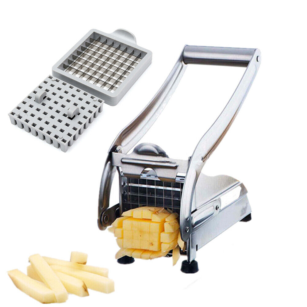 Stainless Steel French Fries Making Tool Potato Chips Strip Slicer Cutter