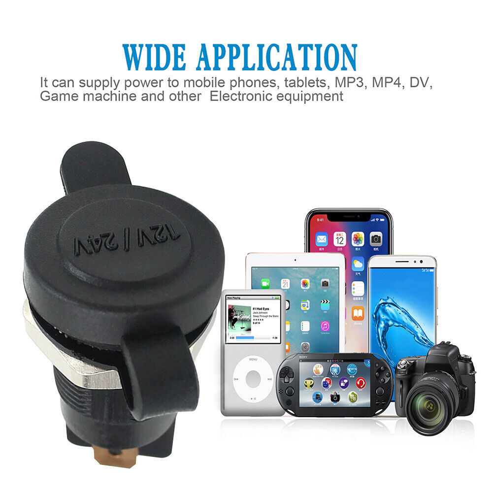 CS-049A1 EU Car Cigarette Lighter Socket Outlet for 12V 24V Car Marine RV