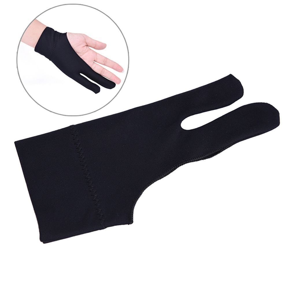 Two Finger Anti-fouling Painting Supply Mittens Graphics Tablet Drawing Glove